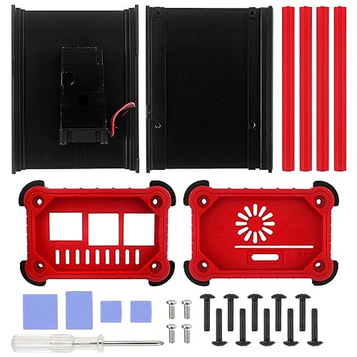 ZBIianxer Aluminium Schutzgehäuse/Box/Gehäuse Für 4 Modell B Mit Kühlventilator Kühlkörper 4b Kühlventilator von ZBIianxer