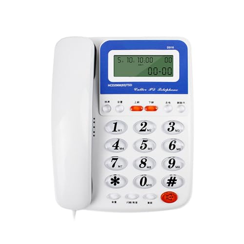ZBIianxer Büroschreibtisch Telefon Mit Großen Knöpfen Home Festnetz Telefon Mit Taschenrechner Und Musik In Der Halteklingeltöne ZBIianxer Büroschreibtisch Telefon Mit Großen Knöpfen Home Festnetz Telefon Mit Taschenrechner Und Musik In Der Halteklingeltöne von ZBIianxer