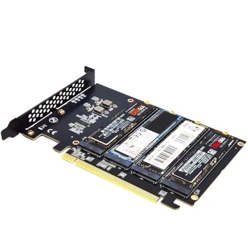 ZBIianxer Interner 4 Port Soft Für PCIE X16 Zur NVME Controller Karte Für Desktop PC Unterstützung HDDs ZBIianxer Interner 4 Port Soft Für PCIE X16 Zur NVME Controller Karte Für Desktop PC Unterstützung HDDs von ZBIianxer
