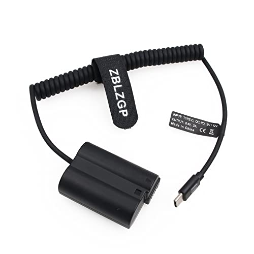 ZBLZGP EN-EL15/EP-5B Dummy-Akku mit USB Typ-C Anschluss für Nikon D7000 D7100 D7200 D7500 D500 D610 D750 D800 D810 D850 Kamera ZBLZGP EN-EL15/EP-5B Dummy-Akku mit USB Typ-C Anschluss für Nikon D7000 D7100 D7200 D7500 D500 D610 D750 D800 D810 D850 Kamera von ZBLZGP