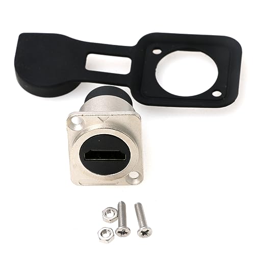 ZBLZGP HDMI Bulkhead Verlängerung Buchse D Typ Panel Mount HDMI 4K 60hz HD für Gehäuse Gehäuse Mount Video Rack Server, Silber ZBLZGP HDMI Bulkhead Verlängerung Buchse D Typ Panel Mount HDMI 4K 60hz HD für Gehäuse Gehäuse Mount Video Rack Server, Silber von ZBLZGP