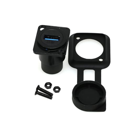 ZBLZGP USB D-Typ Metallstecker Einbaumontage Buchse auf Buchse USB 3.0 für USB-Datenübertragung von ZBLZGP