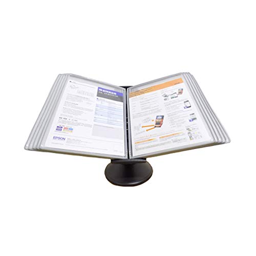 Wandmontiertes Poster Flip Book Display， An der Wand montierter Aktenhalter, Desktop- oder wandmontierter Präsentationsständer mit einstellbarer Neigung(Grey) von ZBORAVPIX