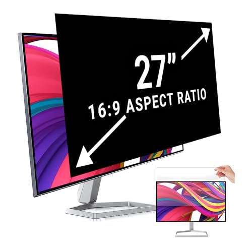 ZCAZY 27 Zoll Monitor Sichtschutz Computer Bildschirm Blickschutzfilter für 16:9 Breitbild-Monitore Blendschutz Blaulichtfilter Sichtschutz Abdeckung ZCAZY 27 Zoll Monitor Sichtschutz Computer Bildschirm Blickschutzfilter für 16:9 Breitbild-Monitore Blendschutz Blaulichtfilter Sichtschutz Abdeckung von ZCAZY