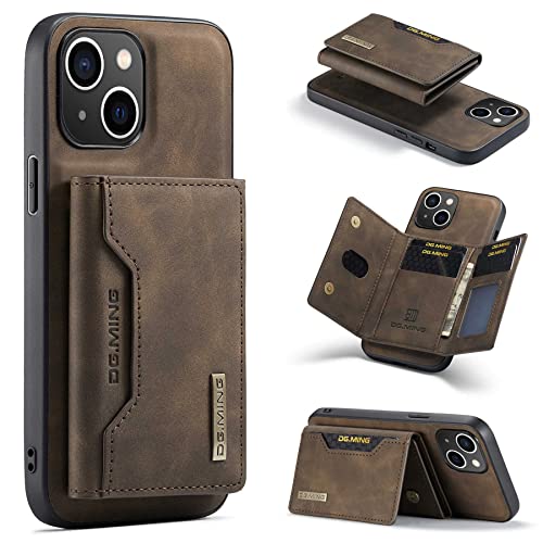 ZCDAYE Hülle für iPhone 13 Pro Max mit Kartenhalter, Hochwertig Leder iPhone 13 Pro Max Handyhülle Handytasche Stabil Schutzhülle Case iPhone 13 Pro Max (6.7 inches), Hellbraun von ZCDAYE