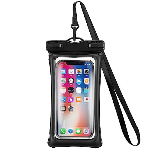 ZCDAYE IPX8 Airbag wasserdichte Handyhülle 7,2", Unterwasser Handytasche Wasserschutzhülle für Schwimmen, Wasserfeste Hülle Tasche für iPhone 14 13 11 Samsung S23 S22 S21 Ultra usw. -Schwarz von ZCDAYE