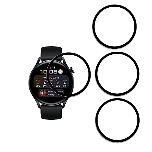ZCIBN [4 Stück Gehärtetes Glas kompatibel mit Huawei Watch 3[9H Härte][Kratzfest][Transparent HD] Schutzfolie,Huawei Watch 3 von ZCIBN
