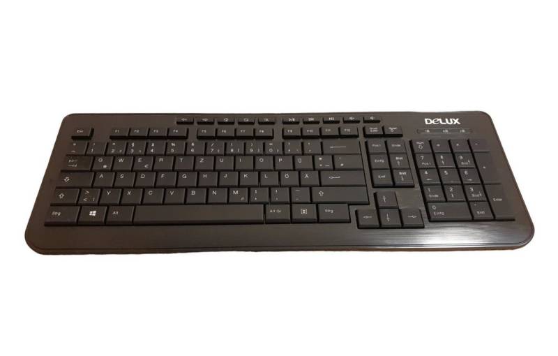 ZD Trading PC Tastatur QWERTZ Deutsch USB Kabelgebunden mit Nummernblock PC-Tastatur von ZD Trading