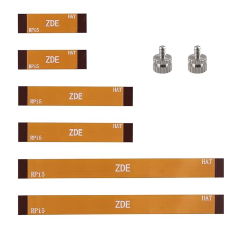 ZDE 6 Stück FPC FFC Flexibles Flachkabelset 16Pin 0.5mm Pitch 30mm/50mm/90mm mit 2 Stück M.2 SSD-Montagebolzen Kompatibel mit Raspberry Pi 5 PCIe zu M.2 Key-M NVMe SSD Adapter PCIe Peripheriekarte ZDE 6 Stück FPC FFC Flexibles Flachkabelset 16Pin 0.5mm Pitch 30mm/50mm/90mm mit 2 Stück M.2 SSD-Montagebolzen Kompatibel mit Raspberry Pi 5 PCIe zu M.2 Key-M NVMe SSD Adapter PCIe Peripheriekarte von ZDE