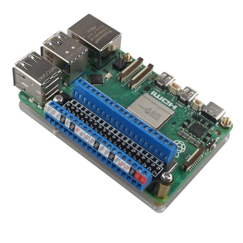 ZDE GPIO Klemmenleiste Breakout Board Modul DIY Schaltung GPIO Erweiterungskarte Micro Anschluss Kompatibel mit Raspberry Pi 5/4B/3B+/3B/2B/Zero/Zero W/Zero 2 W von ZDE