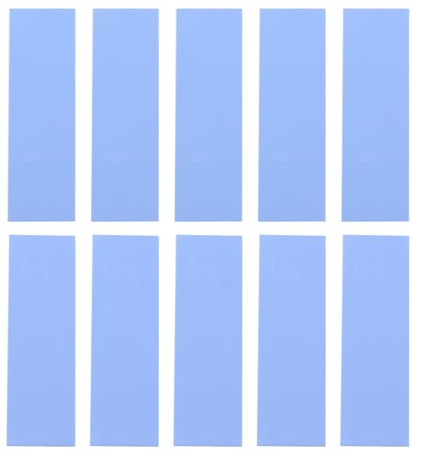 ZDE Wärmeleitende Silikonpads mit 6,0 W/mk Wärmeleitfähigkeit Silikon Thermal Pad 5 Stück 70x22x0.5mm ＋ 5 Stück 70x22x1mm für Raspberry Pi Laptop Computer SSD-CPU-GPU-LED-IC-Chipsatzkühlung von ZDE