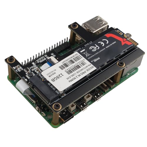 ZDE ZP517A PCIe auf M.2 Key-M NVMe SSD Festplattenadapterplatine PIP PCIe Peripherieplatine für Raspberry Pi 5 Kompatibel mit M.2 SSD 2230/2242/2260/2280 von ZDE