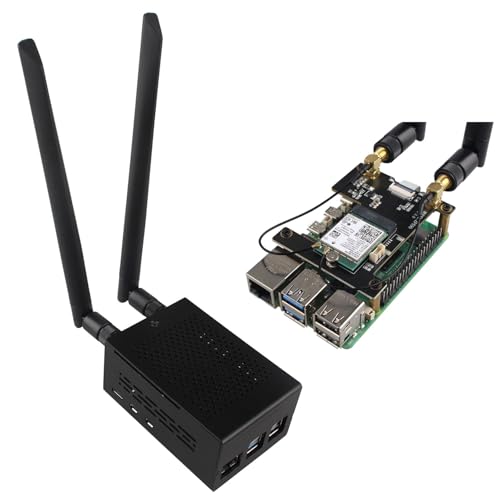 ZDE ZP590A PCIe to WiFi7 Expansion Board with Aluminum Case ZC501 PCIe Peripheral Board for Raspberry Pi 5 2GB/4GB/8GB/16GB von ZDE