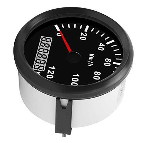 3 3/8-Zoll-Tachometer Universal 0-120 Km/h für Ein Auto-LKW-Boot 12 V 24 V mit Antenne 3 3/8-Zoll-Tachometer Universal 0-120 Km/h für Ein Auto-LKW-Boot 12 V 24 V mit Antenne von ZDETGU