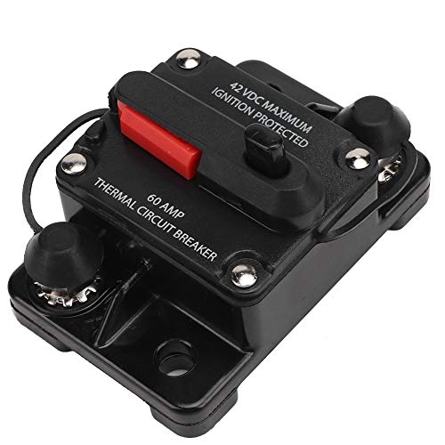 30a Auto Stereo -Audio -Anbieter -Leistungsschalter, Selbstwiederherstellung Zum Schutz des Audio- und Videosystems mit Eindeutigem Button -Reset, Manuellem Resetarm und (60A) von ZDETGU