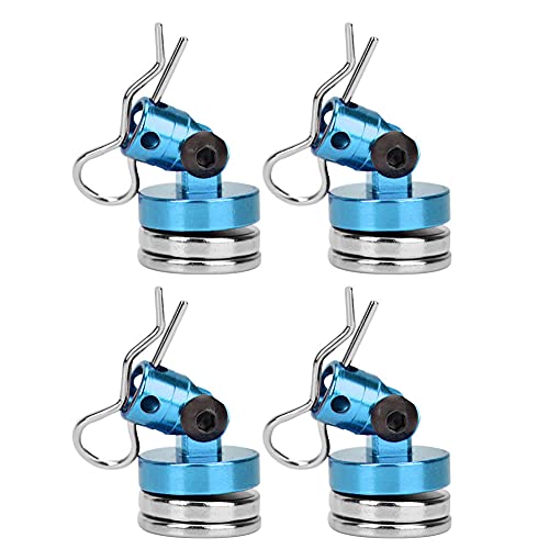4PCS Magnetic Shell Säule für SCX10 HSP 1/10 RC -Auto mit Schlitzschwarz (PURPLE) (Blau (0,6 mm Dicke)) von ZDETGU