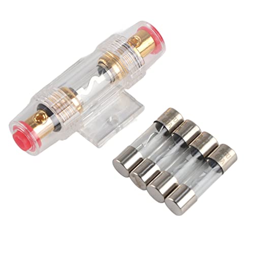 Auto Audio Agu Sicherungshalter Sicherungsblock Sicherungskasten 8 Gauge Draht 4pcs 60ampfe Sicherung Zum Schutz des Autosaludensystems von ZDETGU