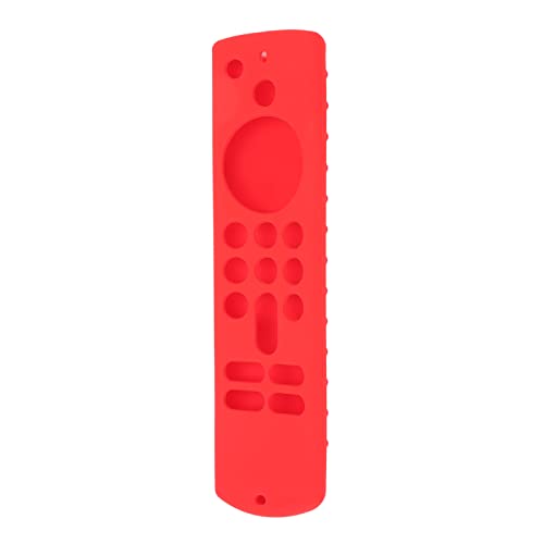 Fernbedienungs -Silikonabdeckung für TV -Stick Slip Silikon Schutzhülle mit Lanyard 3rd Gen Red (Rotes Set) von ZDETGU