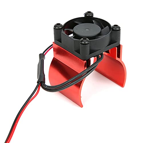 Motorkühlkörper-Kühlventilator für 1/10 RC-Auto, das mit -4-Schwarz Kompatibel Ist (Rot) von ZDETGU