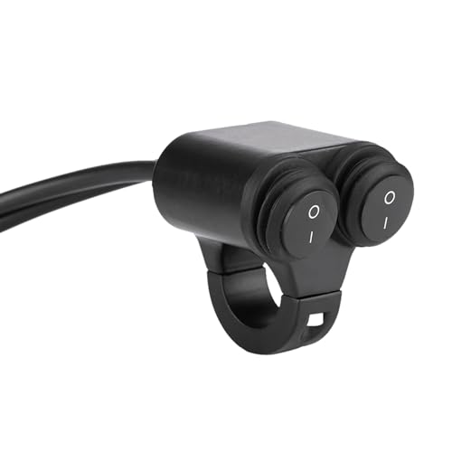 Scheinwerfer Ein/Aus -Schalter, Universeller 22 -mm -Motorrad -Lenkerschalter, Langlebige Steuerelemente mit Indikatorlicht für das Motorrad, 4, Einfache Installation (B Typ) von ZDETGU