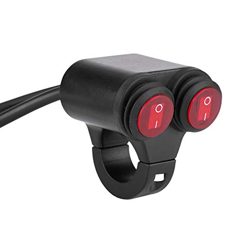 Scheinwerfer Ein/Aus -Schalter, Universeller 22 -mm -Motorrad -Lenkerschalter, Langlebige Steuerelemente mit Indikatorlicht für das Motorrad, 4, Einfache Installation (C) von ZDETGU