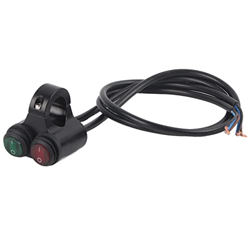 Scheinwerfer Ein/Aus -Schalter, Universeller 22 -mm -Motorrad -Lenkerschalter, Langlebige Steuerelemente mit Indikatorlicht für das Motorrad, 4, Einfache Installation (Typ D) von ZDETGU