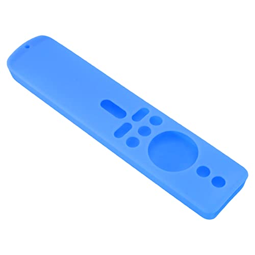 Silikon für TV-Stick 4K Fernbedienungskoffer mit Anti-Rutsch-Design und Lanyard (Black) (Rotes Set) (Blue) von ZDETGU