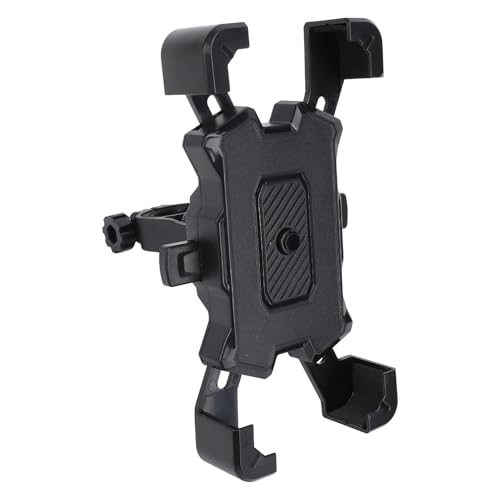 ZDETGU Telefon Montieren One Touch Locking 360 ° Rotatable Aluminiumlegierung Stoßdämpfung Telefonhalter für Elektrisches Motorradrad Schwarz (Black) von ZDETGU