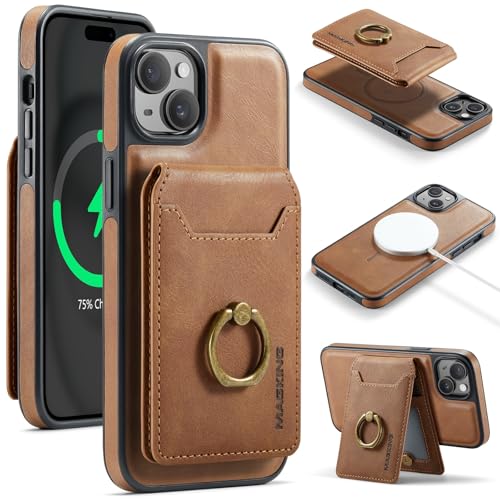 Handyhülle Abnehmbare Hülle, kompatibel mit iPhone 15 Plus, Brieftaschenhülle mit Kartenhalter, 2-in-1-Ledertasche, schlanke Hülle mit RFID-blockierendem Magnetständer, abnehmbare, stoßfeste Telefonab Handyhülle Abnehmbare Hülle, kompatibel mit iPhone 15 Plus, Brieftaschenhülle mit Kartenhalter, 2-in-1-Ledertasche, schlanke Hülle mit RFID-blockierendem Magnetständer, abnehmbare, stoßfeste Telefonab von ZDJKAFREH