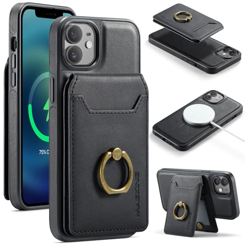 Handyhülle Abnehmbare Hülle Kompatibel mit iPhone 12/12 Pro Hülle 6,1 Zoll Brieftaschenhülle mit Kartenhalter, 2-in-1 Ledertasche Slim Case mit RFID-blockierendem Magnetständer Abnehmbare stoßfeste Te Handyhülle Abnehmbare Hülle Kompatibel mit iPhone 12/12 Pro Hülle 6,1 Zoll Brieftaschenhülle mit Kartenhalter, 2-in-1 Ledertasche Slim Case mit RFID-blockierendem Magnetständer Abnehmbare stoßfeste Te von ZDJKAFREH