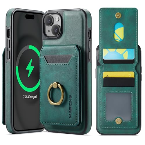 Handyhülle Abnehmbare Hülle Kompatibel mit iPhone 14 Plus Brieftaschenhülle mit Kartenhalter, 2-in-1-Ledertaschen-Slim-Case mit RFID-blockierendem Magnetständer, abnehmbare, stoßfeste Telefonabdeckung Handyhülle Abnehmbare Hülle Kompatibel mit iPhone 14 Plus Brieftaschenhülle mit Kartenhalter, 2-in-1-Ledertaschen-Slim-Case mit RFID-blockierendem Magnetständer, abnehmbare, stoßfeste Telefonabdeckung von ZDJKAFREH