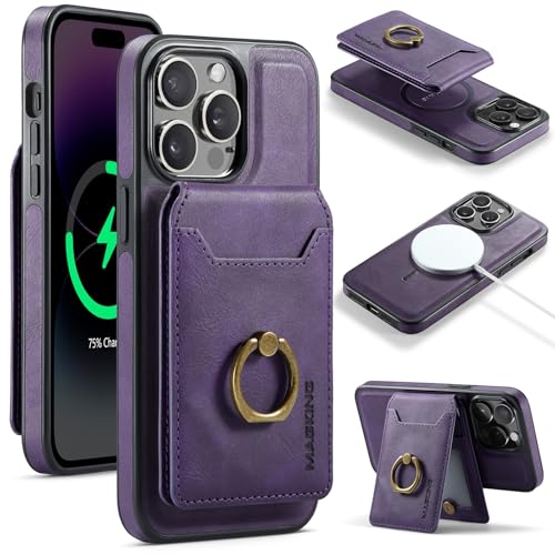 Handyhülle Abnehmbare Hülle Kompatibel mit iPhone 14 Pro Max Brieftaschenhülle mit Kartenhalter, 2-in-1-Ledertasche, schlanke Hülle mit RFID-blockierendem Magnetständer, abnehmbare, stoßfeste Telefona Handyhülle Abnehmbare Hülle Kompatibel mit iPhone 14 Pro Max Brieftaschenhülle mit Kartenhalter, 2-in-1-Ledertasche, schlanke Hülle mit RFID-blockierendem Magnetständer, abnehmbare, stoßfeste Telefona von ZDJKAFREH