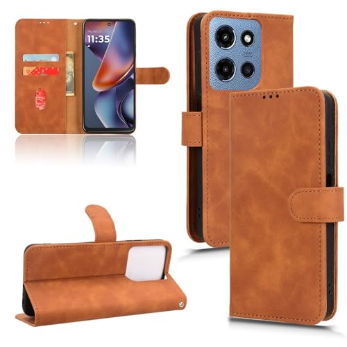 Handyhülle Brieftaschen-Hülle kompatibel mit Motorola Moto G 5G 2025 Hülle mit Kartenhalter, Klapphülle PU-Leder Handy-Brieftaschen-Hülle mit Handschlaufe, stoßfeste Schutzhülle Schutzhülle(Brown) Handyhülle Brieftaschen-Hülle kompatibel mit Motorola Moto G 5G 2025 Hülle mit Kartenhalter, Klapphülle PU-Leder Handy-Brieftaschen-Hülle mit Handschlaufe, stoßfeste Schutzhülle Schutzhülle(Brown) von ZDJKAFREH