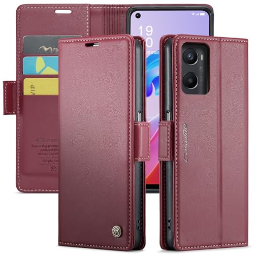 Handyhülle Brieftaschen-Hülle kompatibel mit Oppo A36 4G, mit Kartenhalter und RFID-blockierendem Leder-Geldbörsen-Magnetverschluss, langlebige, stoßfeste, kratzfeste Handyhülle Compatible with Oppo A von ZDJKAFREH