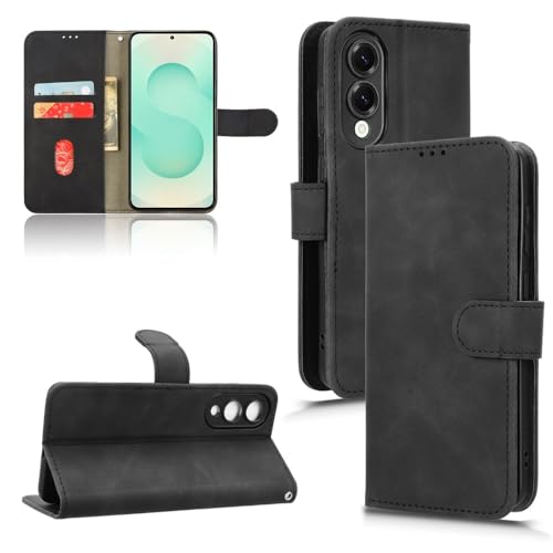 Handyhülle Brieftaschen-Hülle kompatibel mit Samsung Galaxy S25 Edge Hülle mit Kartenhalter, Klapphülle PU-Leder Handy-Brieftaschen-Hülle mit Handschlaufe Stoßfeste Schutzhülle Schutzhülle(Black) Handyhülle Brieftaschen-Hülle kompatibel mit Samsung Galaxy S25 Edge Hülle mit Kartenhalter, Klapphülle PU-Leder Handy-Brieftaschen-Hülle mit Handschlaufe Stoßfeste Schutzhülle Schutzhülle(Black) von ZDJKAFREH