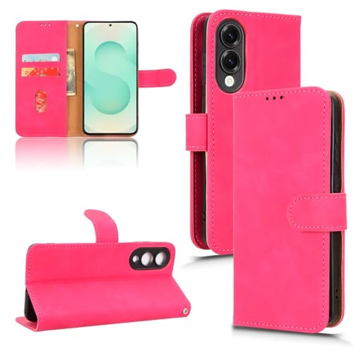 Handyhülle Brieftaschen-Hülle kompatibel mit Samsung Galaxy S25 Edge Hülle mit Kartenhalter, Klapphülle PU-Leder Handy-Brieftaschen-Hülle mit Handschlaufe Stoßfeste Schutzhülle Schutzhülle(Rose red) Handyhülle Brieftaschen-Hülle kompatibel mit Samsung Galaxy S25 Edge Hülle mit Kartenhalter, Klapphülle PU-Leder Handy-Brieftaschen-Hülle mit Handschlaufe Stoßfeste Schutzhülle Schutzhülle(Rose red) von ZDJKAFREH