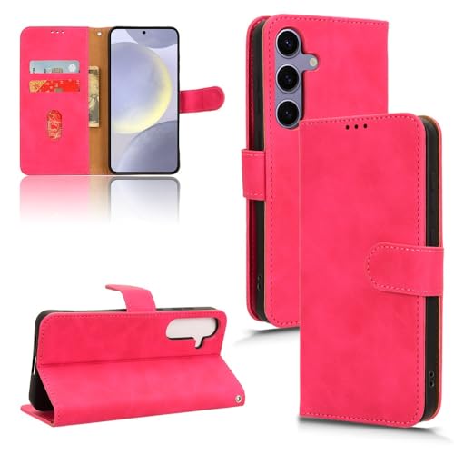Handyhülle Brieftaschen-Hülle kompatibel mit Samsung Galaxy S25 Hülle mit Kartenhalter, Klapphülle PU-Leder Handy-Brieftaschen-Hülle mit Handschlaufe Stoßfeste Schutzhülle Schutzhülle(Rose red) Handyhülle Brieftaschen-Hülle kompatibel mit Samsung Galaxy S25 Hülle mit Kartenhalter, Klapphülle PU-Leder Handy-Brieftaschen-Hülle mit Handschlaufe Stoßfeste Schutzhülle Schutzhülle(Rose red) von ZDJKAFREH