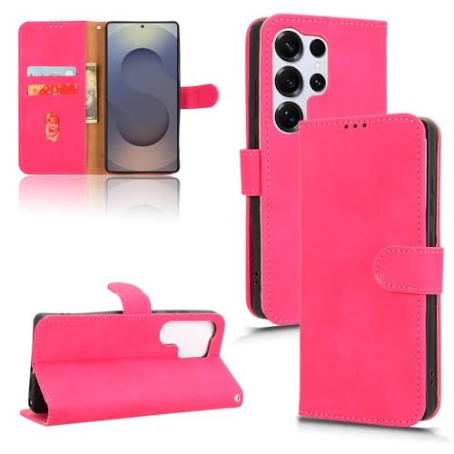 Handyhülle Brieftaschen-Hülle kompatibel mit Samsung Galaxy S25 Ultra Hülle mit Kartenhalter, Klapphülle PU-Leder Handy-Brieftaschen-Hülle mit Handschlaufe Stoßfeste Schutzhülle Schutzhülle(Rose red) Handyhülle Brieftaschen-Hülle kompatibel mit Samsung Galaxy S25 Ultra Hülle mit Kartenhalter, Klapphülle PU-Leder Handy-Brieftaschen-Hülle mit Handschlaufe Stoßfeste Schutzhülle Schutzhülle(Rose red) von ZDJKAFREH