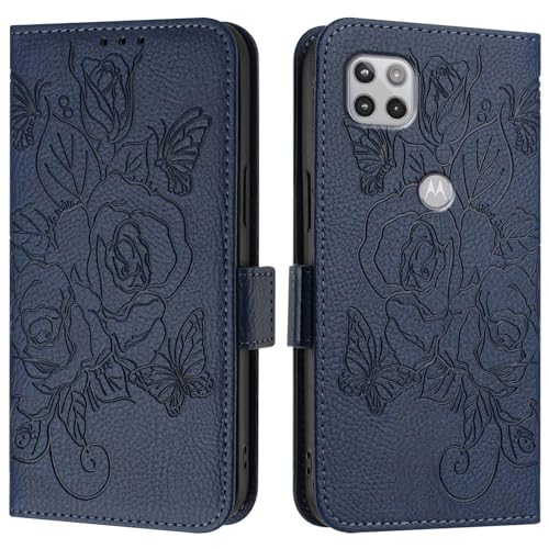 Handyhülle Kompatibel mit Motorola Moto ONE 5G ACE 2021/G 5G 2020 Hülle, Brieftaschen-Hülle, schlankes PU-Leder-Handy-Flip-Folio-Gehäuse, stoßfeste Schutzhülle mit Kartenhaltern + Handschlaufe Schutzh Handyhülle Kompatibel mit Motorola Moto ONE 5G ACE 2021/G 5G 2020 Hülle, Brieftaschen-Hülle, schlankes PU-Leder-Handy-Flip-Folio-Gehäuse, stoßfeste Schutzhülle mit Kartenhaltern + Handschlaufe Schutzh von ZDJKAFREH