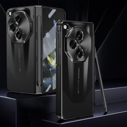 Handyhülle Kompatibel mit Oppo Find N3 Hülle mit integriertem Schreibstift, Displayschutzfolie, Scharnierschutz und S-Stifthalter-Steckplatz, Schutzhülle, stoßfest, stoßfest, robuste Hülle Schutzhülle von ZDJKAFREH