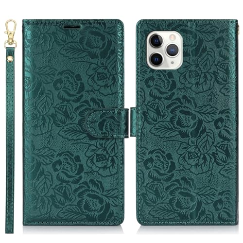 Handyhülle Kompatibel mit iPhone 11 Pro Wallet Case, PU-Leder, magnetisches Flip-Folio-Case mit Kartenhaltern, Ständer und Trageband, stoßfeste TPU-Innenschale, kompatibel mit iPhone 11 Pro Schutzhüll Handyhülle Kompatibel mit iPhone 11 Pro Wallet Case, PU-Leder, magnetisches Flip-Folio-Case mit Kartenhaltern, Ständer und Trageband, stoßfeste TPU-Innenschale, kompatibel mit iPhone 11 Pro Schutzhüll von ZDJKAFREH