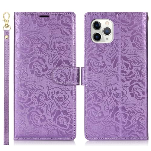 Handyhülle Kompatibel mit iPhone 11 Pro Wallet Case, PU-Leder, magnetisches Flip-Folio-Case mit Kartenhaltern, Ständer und Trageband, stoßfeste TPU-Innenschale, kompatibel mit iPhone 11 Pro Schutzhüll Handyhülle Kompatibel mit iPhone 11 Pro Wallet Case, PU-Leder, magnetisches Flip-Folio-Case mit Kartenhaltern, Ständer und Trageband, stoßfeste TPU-Innenschale, kompatibel mit iPhone 11 Pro Schutzhüll von ZDJKAFREH