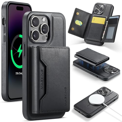 Handyhülle Kompatibel mit iPhone 13 Pro Wallet Case mit Kartenhalter, abnehmbare magnetische Wallet-Telefonhülle mit Kartensteckplatzhalter, magnetische PU-Leder-RFID-blockierende Flip-Kickstand-Schut Handyhülle Kompatibel mit iPhone 13 Pro Wallet Case mit Kartenhalter, abnehmbare magnetische Wallet-Telefonhülle mit Kartensteckplatzhalter, magnetische PU-Leder-RFID-blockierende Flip-Kickstand-Schut von ZDJKAFREH