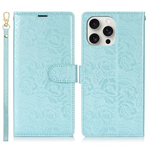 Handyhülle Kompatibel mit iPhone 15 Pro Max Wallet Case, PU-Leder, magnetisches Snap-Flip-Folio-Case mit Kartenhaltern, Kickstand und Lanyard, stoßfeste TPU-Innenschale, Telefonabdeckung, kompatibel m Handyhülle Kompatibel mit iPhone 15 Pro Max Wallet Case, PU-Leder, magnetisches Snap-Flip-Folio-Case mit Kartenhaltern, Kickstand und Lanyard, stoßfeste TPU-Innenschale, Telefonabdeckung, kompatibel m von ZDJKAFREH