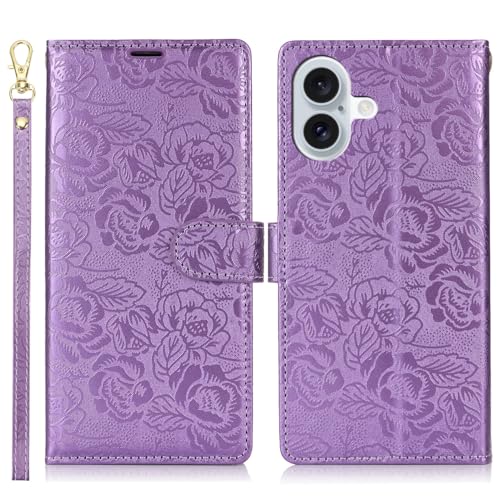 Handyhülle Kompatibel mit iPhone 16 Plus Wallet Case, PU-Leder, magnetisches Flip-Folio-Case mit Kartenhaltern, Ständer und Trageband, stoßfeste TPU-Innenschale, kompatibel mit iPhone 16 Plus Schutzhü Handyhülle Kompatibel mit iPhone 16 Plus Wallet Case, PU-Leder, magnetisches Flip-Folio-Case mit Kartenhaltern, Ständer und Trageband, stoßfeste TPU-Innenschale, kompatibel mit iPhone 16 Plus Schutzhü von ZDJKAFREH