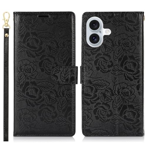 Handyhülle Kompatibel mit iPhone 16 Plus Wallet Case, PU-Leder, magnetisches Flip-Folio-Case mit Kartenhaltern, Ständer und Trageband, stoßfeste TPU-Innenschale, kompatibel mit iPhone 16 Plus Schutzhü Handyhülle Kompatibel mit iPhone 16 Plus Wallet Case, PU-Leder, magnetisches Flip-Folio-Case mit Kartenhaltern, Ständer und Trageband, stoßfeste TPU-Innenschale, kompatibel mit iPhone 16 Plus Schutzhü von ZDJKAFREH