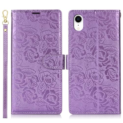 Handyhülle Kompatibel mit iPhone XR Wallet Case, PU-Leder, magnetisches Snap-Flip-Folio-Case mit Kartenhaltern, Ständer und Trageband, stoßfeste TPU-Innenschale, kompatibel mit iPhone XR Schutzhülle(P Handyhülle Kompatibel mit iPhone XR Wallet Case, PU-Leder, magnetisches Snap-Flip-Folio-Case mit Kartenhaltern, Ständer und Trageband, stoßfeste TPU-Innenschale, kompatibel mit iPhone XR Schutzhülle(P von ZDJKAFREH