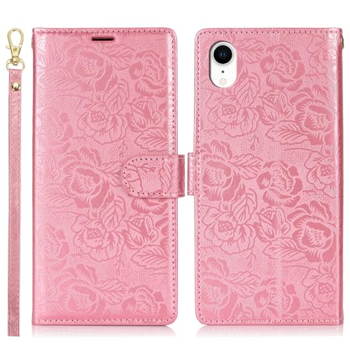 Handyhülle Kompatibel mit iPhone XR Wallet Case, PU-Leder, magnetisches Snap-Flip-Folio-Case mit Kartenhaltern, Ständer und Trageband, stoßfeste TPU-Innenschale, kompatibel mit iPhone XR Schutzhülle(P Handyhülle Kompatibel mit iPhone XR Wallet Case, PU-Leder, magnetisches Snap-Flip-Folio-Case mit Kartenhaltern, Ständer und Trageband, stoßfeste TPU-Innenschale, kompatibel mit iPhone XR Schutzhülle(P von ZDJKAFREH
