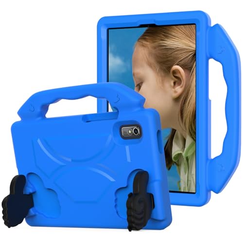 Tablet PC Hülle Compatible with Lenovo Tab M9 9.0 inch (TB-310FU,2023 Released) Tablet Case for Kids Lightweight EVA Shockproof Protective Handle Stand Cover Kid Friendly Case Schutzhülle(Blue) von ZDJKAFREH