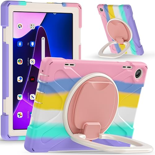 Tablet PC Hülle Hülle kompatibel mit Lenovo Tab M10 HD 2022 3rd 10.1" TB-328FU/TB-328XU, stoßfeste, stabile Abdeckung mit 360° drehbarem Ständer, robuste Tablet-Hülle mit Hand-/Schultergurt Schutzhüll Tablet PC Hülle Hülle kompatibel mit Lenovo Tab M10 HD 2022 3rd 10.1" TB-328FU/TB-328XU, stoßfeste, stabile Abdeckung mit 360° drehbarem Ständer, robuste Tablet-Hülle mit Hand-/Schultergurt Schutzhüll von ZDJKAFREH